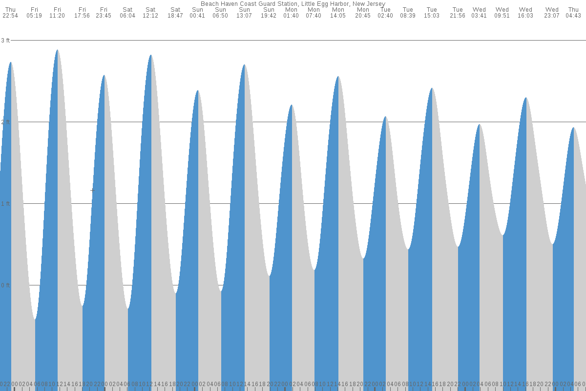 Beach Haven tide chart