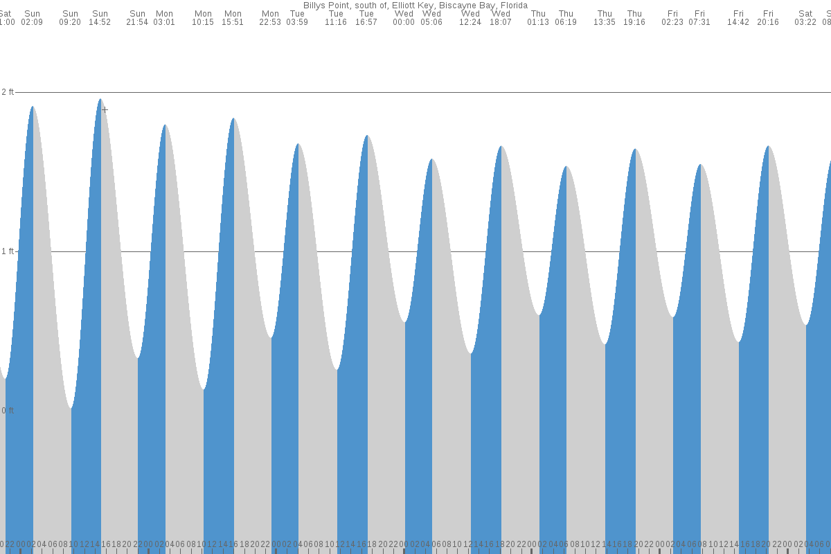 Billys Point tide chart