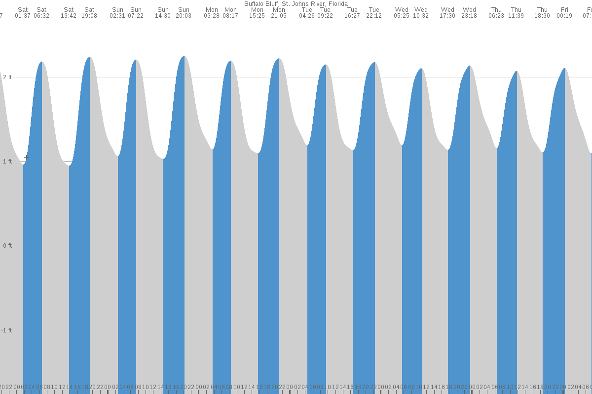 Buffalo Bluff tide chart