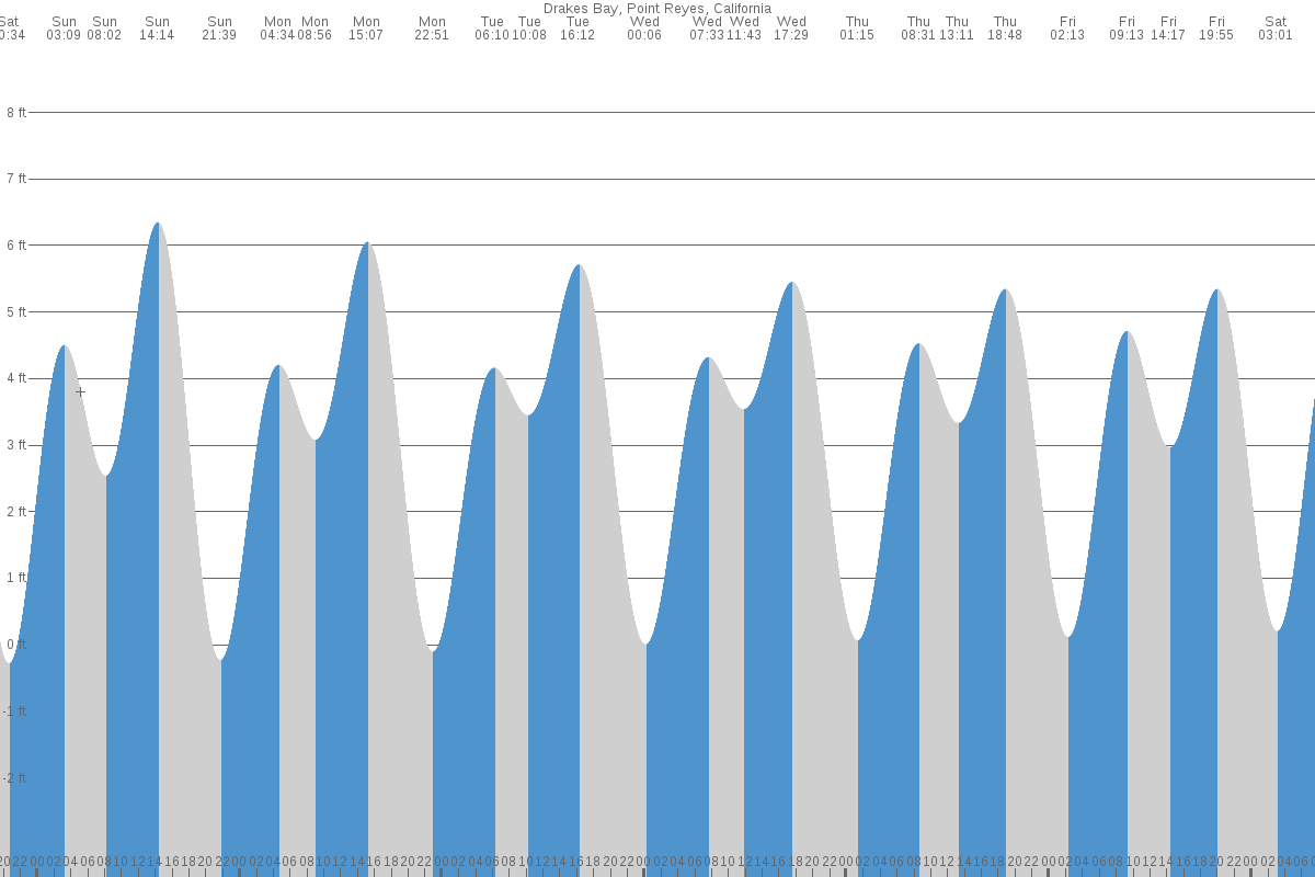 Drakes Bay tide chart