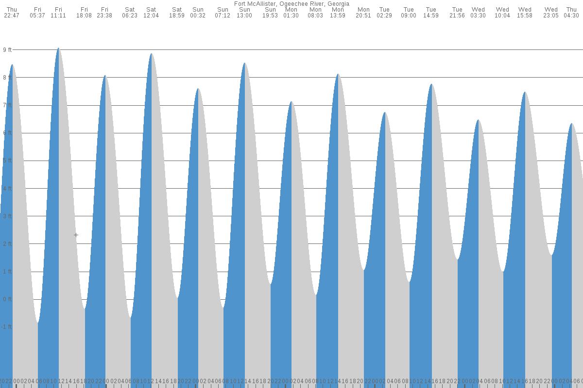 Fort McAllister tide chart