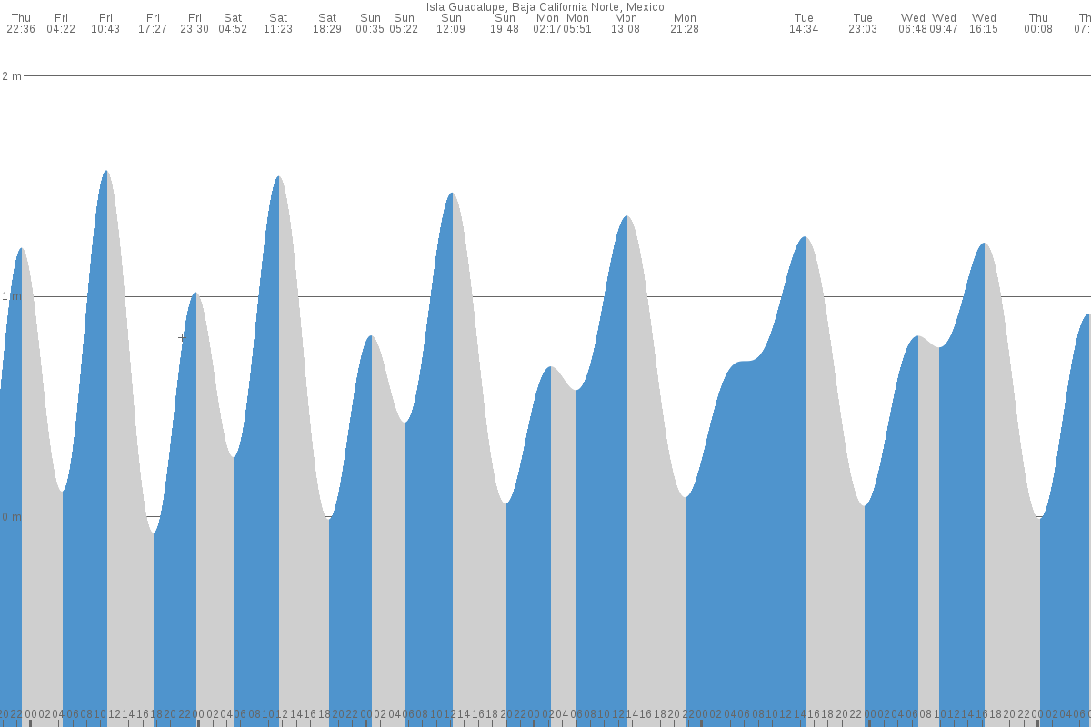 Isla Guadalupe tide chart