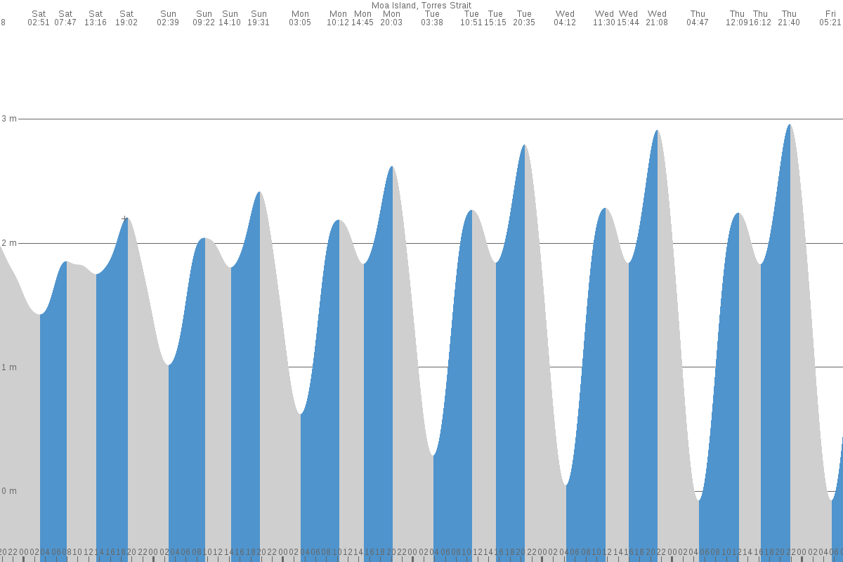 Moa Island tide chart