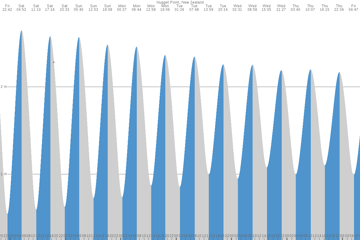 Nugget Point tide chart