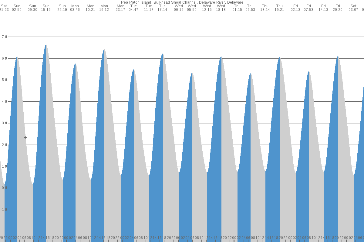 Pea Patch Island tide chart