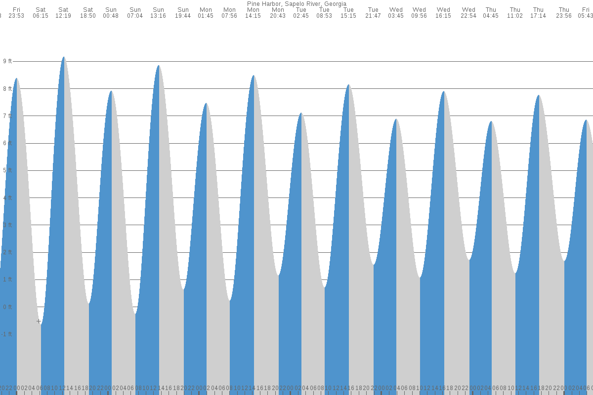 Pine Harbor tide chart