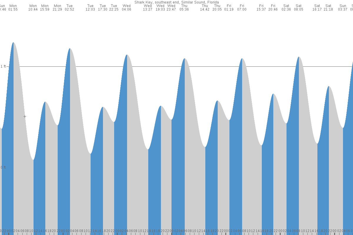 Shark Key tide chart