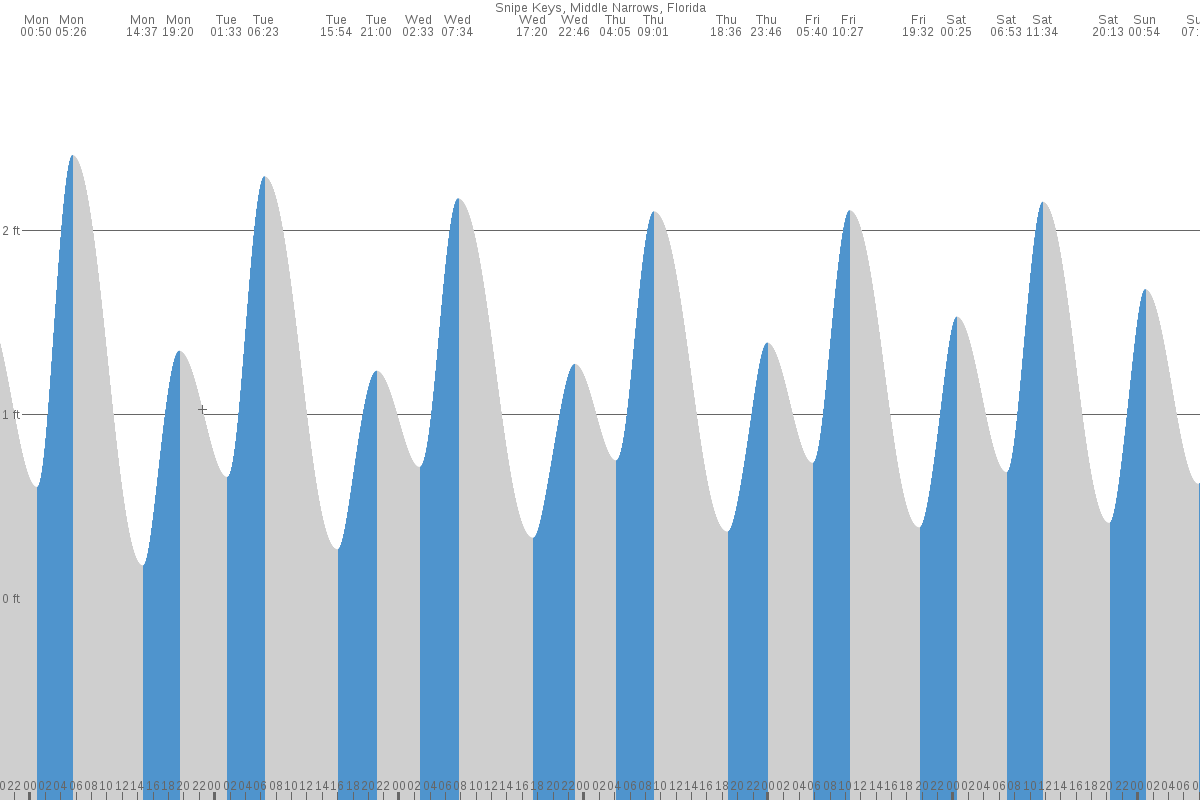 Snipe Keys tide chart