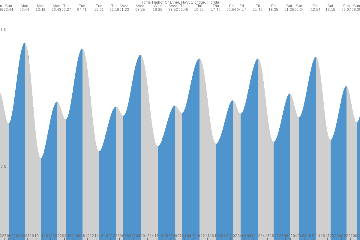Toms Harbor tide chart