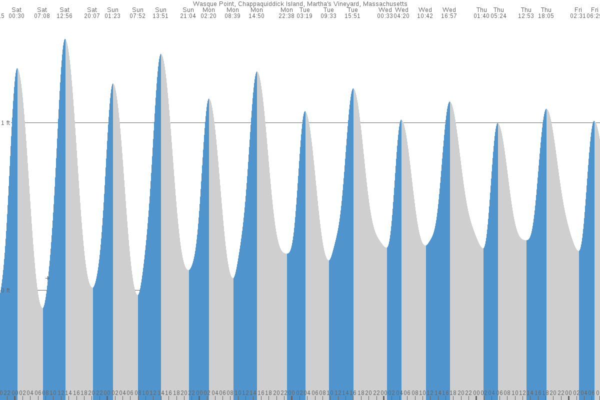 Chappaquiddick Island tide chart