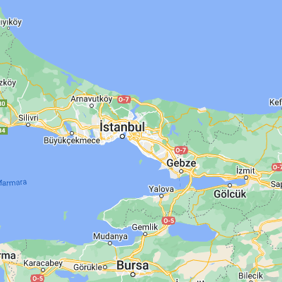 Map showing location of Ataşehir (40.983300, 29.116700)