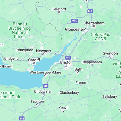 Map showing location of Avonmouth (51.510050, -2.688980)