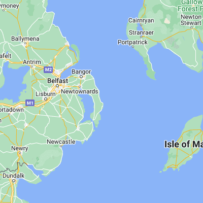 Map showing location of Ballyhalbert (54.500000, -5.450000)