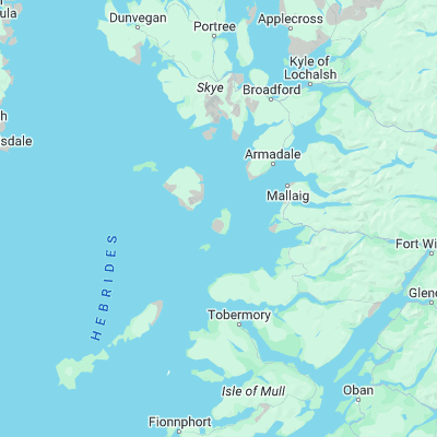 Map showing location of Bay of Laig (56.916670, -6.166670)