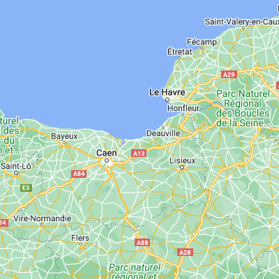 Map showing location of Cabourg (49.291100, -0.113300)