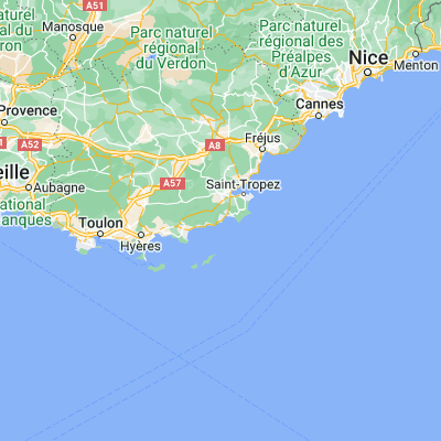 Map showing location of Cavalaire-sur-Mer (43.174030, 6.527150)