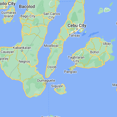 Map showing location of Dalaguete (9.761200, 123.534900)