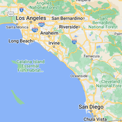 Map showing location of Dana Point (33.466970, -117.698110)