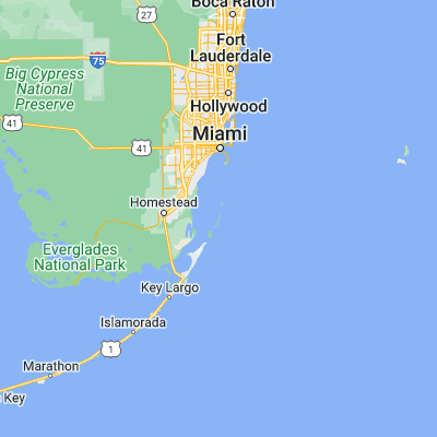 Map showing location of Elliott Key (25.443170, -80.197270)