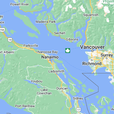 Map showing location of Entrance Island (49.209020, -123.809390)