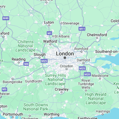 Map showing location of Hammersmith Bridge (51.488410, -0.230280)