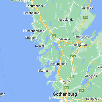 Map showing location of Henån (58.238480, 11.675980)