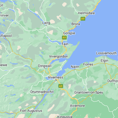 Map showing location of Invergordon (57.688600, -4.167450)