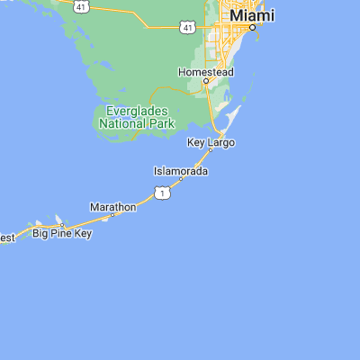 Map showing location of Islamorada (24.924300, -80.627840)