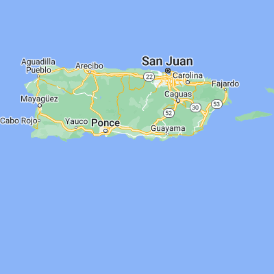 Map showing location of Jauca (17.969130, -66.365720)