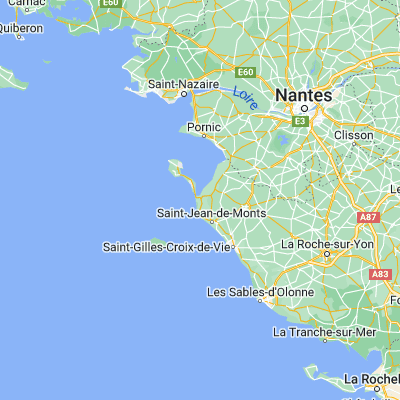 Map showing location of La Barre-de-Monts (46.880580, -2.121680)