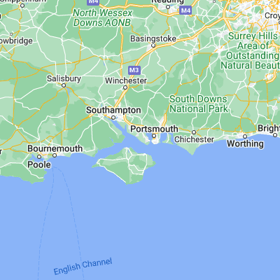 Map showing location of Lee-on-the-Solent (50.801690, -1.201740)