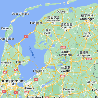 Map showing location of Lemmer (52.846180, 5.709120)