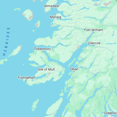 Map showing location of Loch Aline (56.550000, -5.766670)