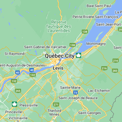 Map showing location of Lévis (46.803260, -71.177930)