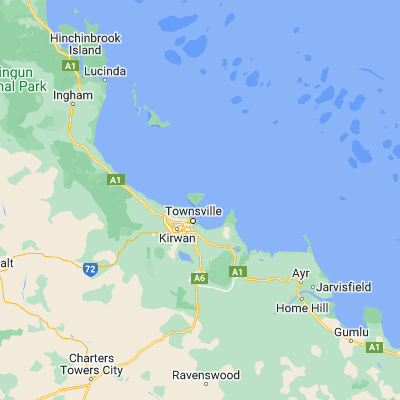 Map showing location of Magnetic Island (-19.155140, 146.848500)