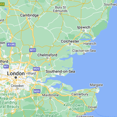 Map showing location of Maldon (51.731100, 0.674630)