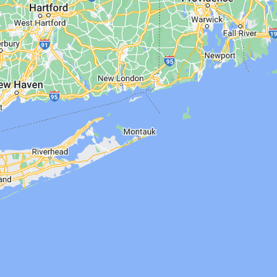 Map showing location of Montauk (41.035940, -71.954510)