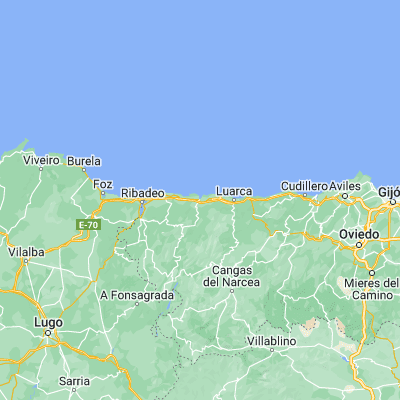 Map showing location of Navia (43.535440, -6.719350)