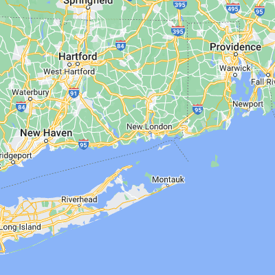 Map showing location of Niantic (41.325380, -72.193130)