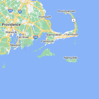 Map showing location of Oak Bluffs (41.454280, -70.561970)