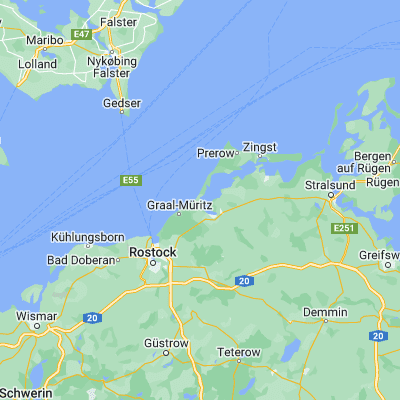 Map showing location of Ostseebad Dierhagen (54.292430, 12.357990)