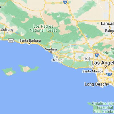 Map showing location of Oxnard (34.197500, -119.177050)