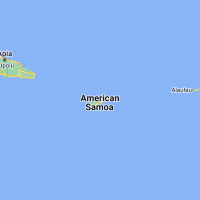 Map showing location of Pago Pago (-14.278060, -170.702500)