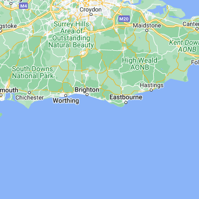 Map showing location of Peacehaven (50.792700, -0.006520)