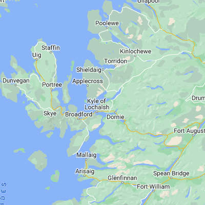 Map showing location of Plockton (57.337590, -5.651270)