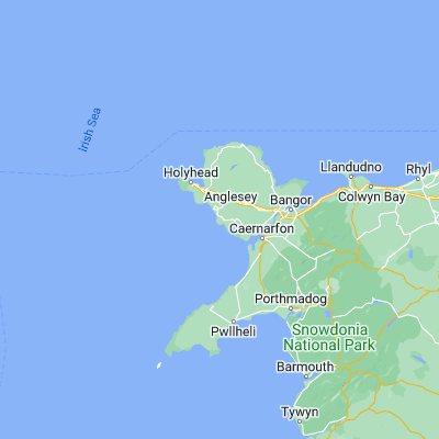 Map showing location of Porth Trecastell (53.207025, -4.497565)