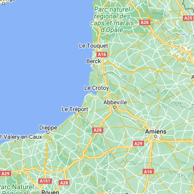 Map showing location of Saint-Valery-sur-Somme (50.183330, 1.633330)