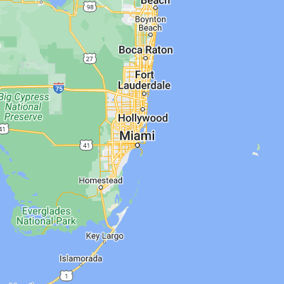 Map showing location of San Marino Island (25.790650, -80.162550)