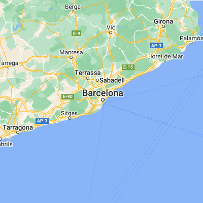 Map showing location of Sants-Montjuïc (41.372630, 2.154600)