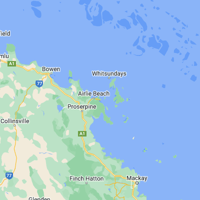 Map showing location of Shute Harbour (-20.291260, 148.785780)